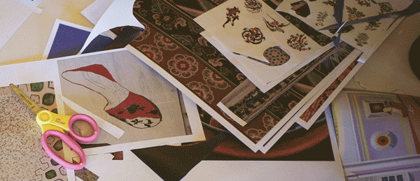 Student's collage elements