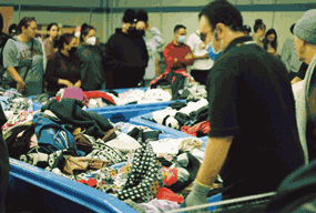 The thrift bins at Goodwill Los Angeles